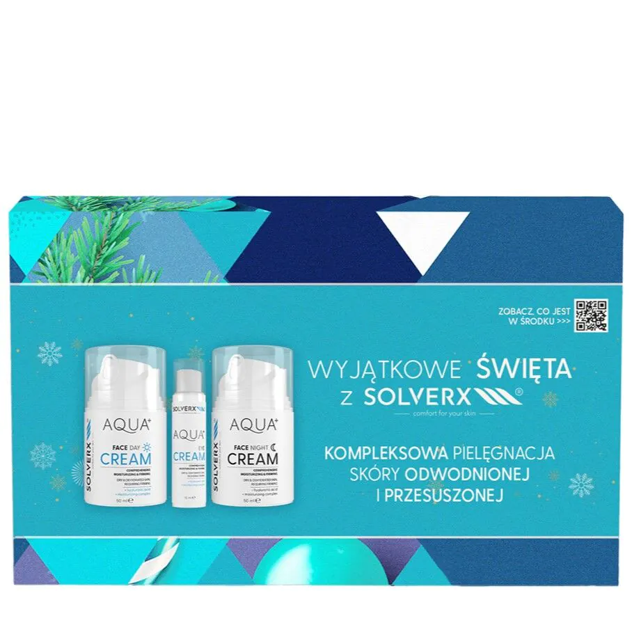 Solverx Aqua+ Zestaw dermokosmetyków do twarzy