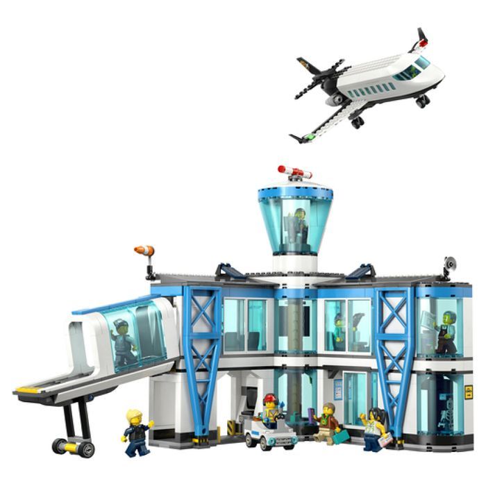 LEGO City 60502 L’Aéroport et l’Avion - Jeu de Construction pour Garçon ou Fille dès 8 ans