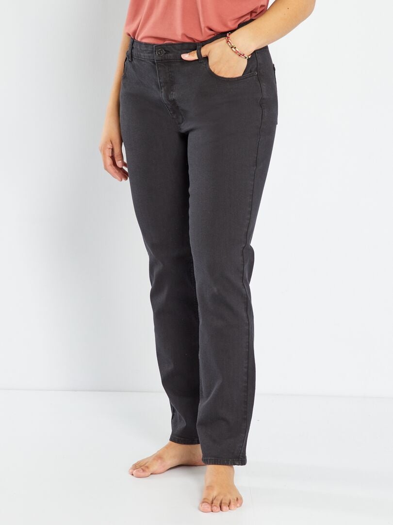 Calça jeans regular L28 - PRETA