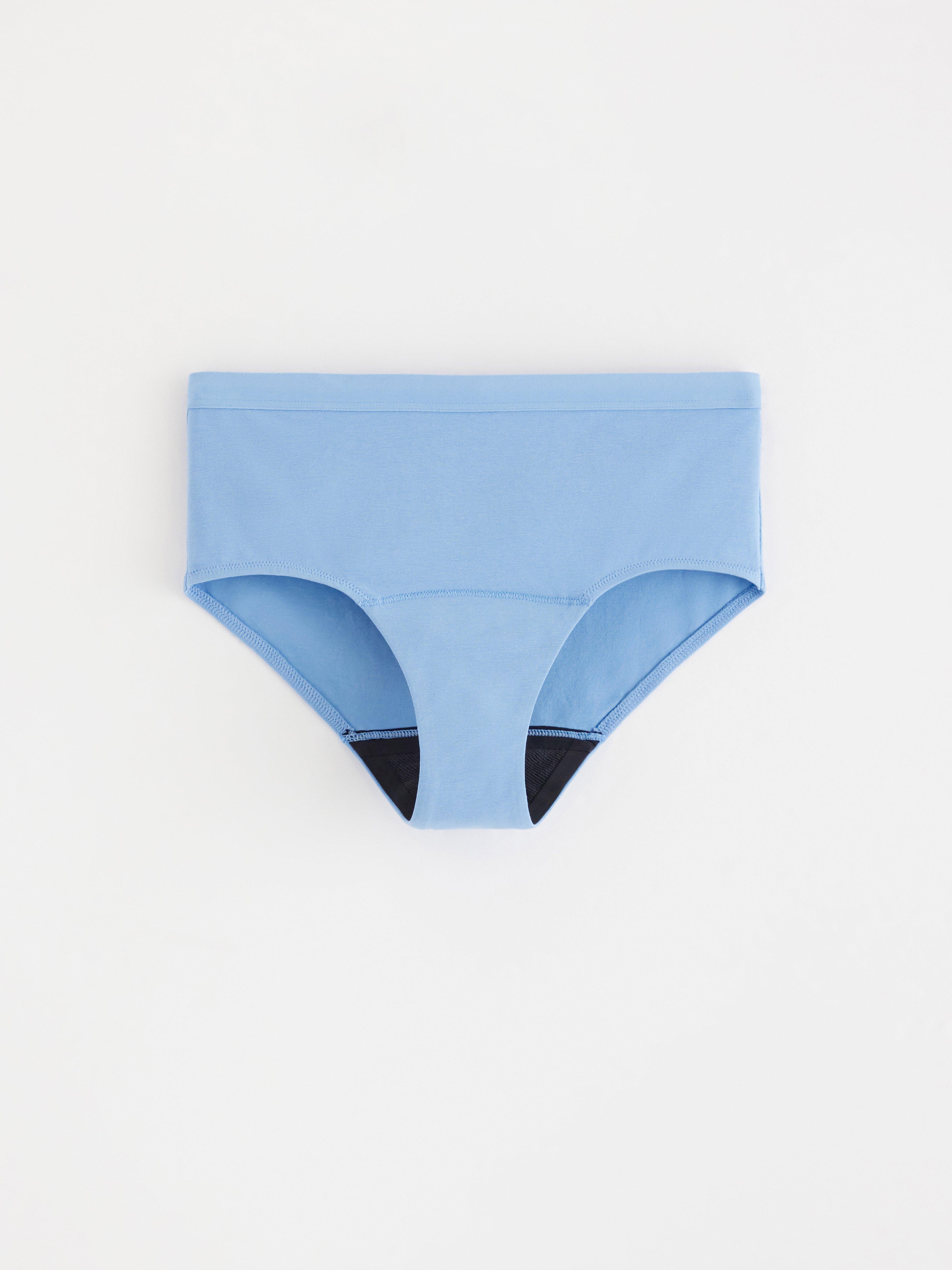 Menstrosa med hög Absorpce – teens hiphugger – Female Engineering Light Dusty Blue