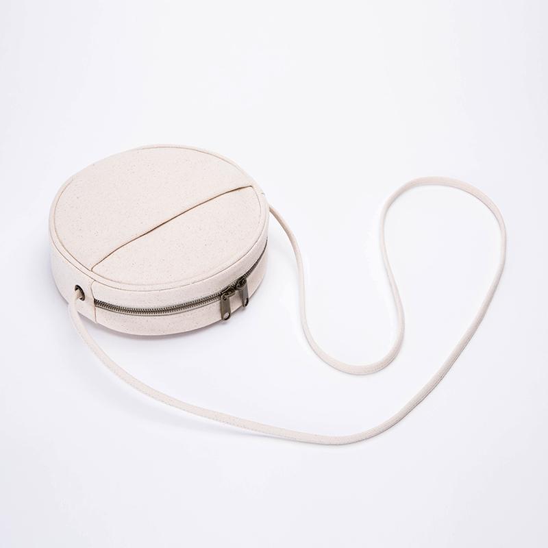 Sac à main pour femme, petit sac bandoulière style Harajuku coréen, sac en toile, petit sac rond