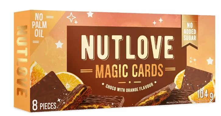 Allnutrition Nutlove Magic Cards choco with orange flavour