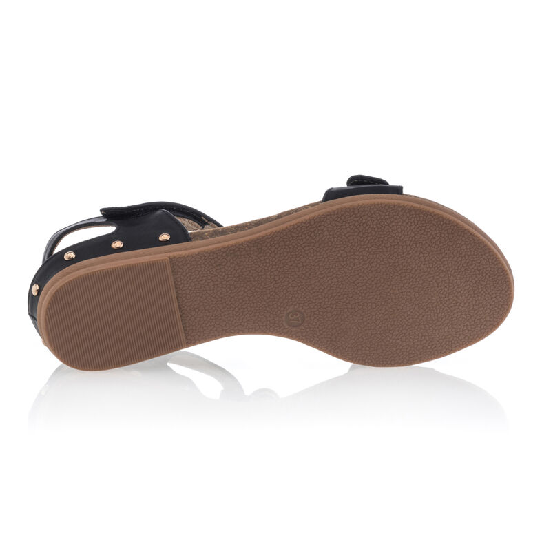 Schwarze Damensandalen / Zehenfreie Schuhe