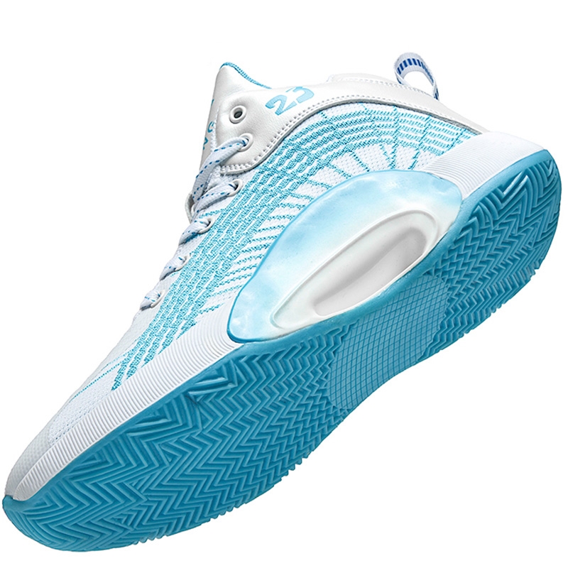 Chaussures de basketball montantes respirantes pour homme, style professionnel, antidérapantes.