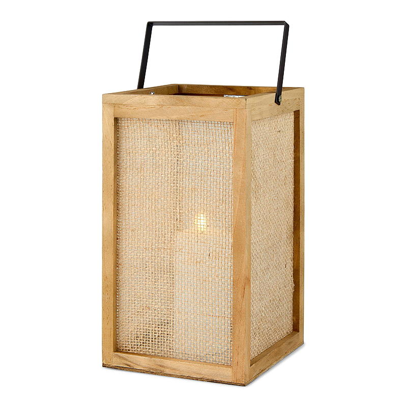 Hemlykta Moshi 20x36 cm trä/metall/jute