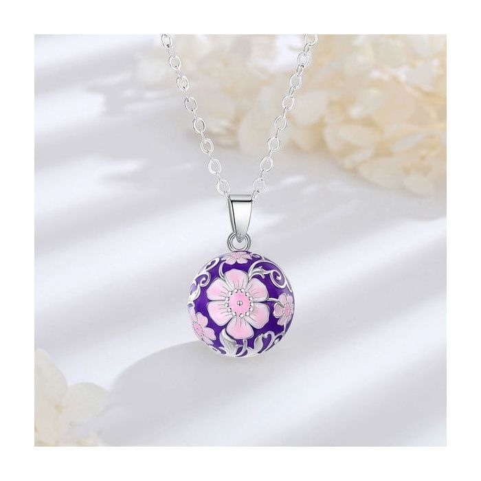 Bola de Grossesse Fleurs Roses bijou cadeau future maman
