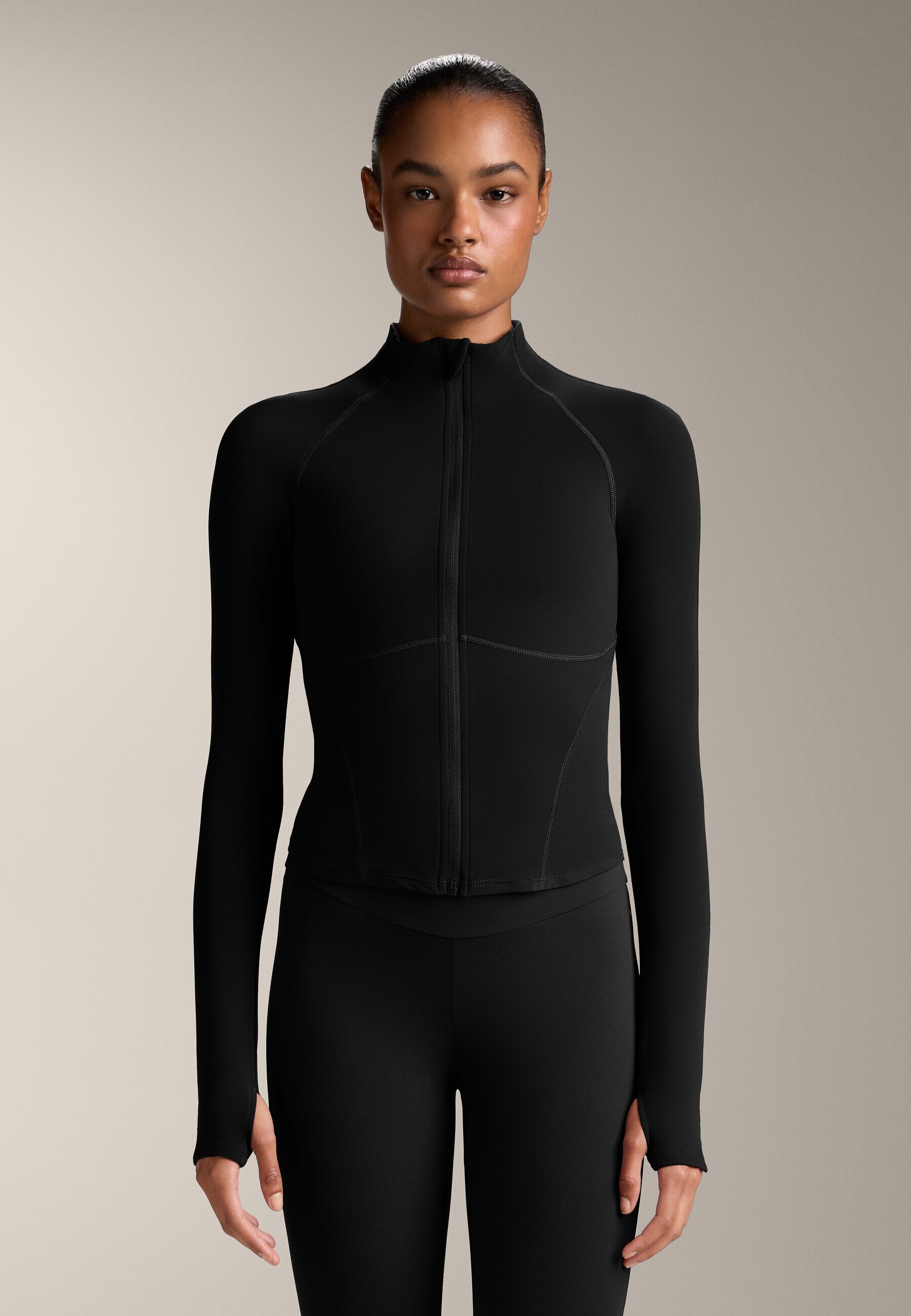 OYSHO WARMTH COMFORTLUX TECHNICAL - Veste d'entraînement - noire