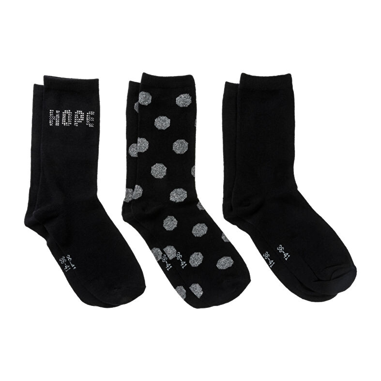 Calcetines y medias negras para mujer