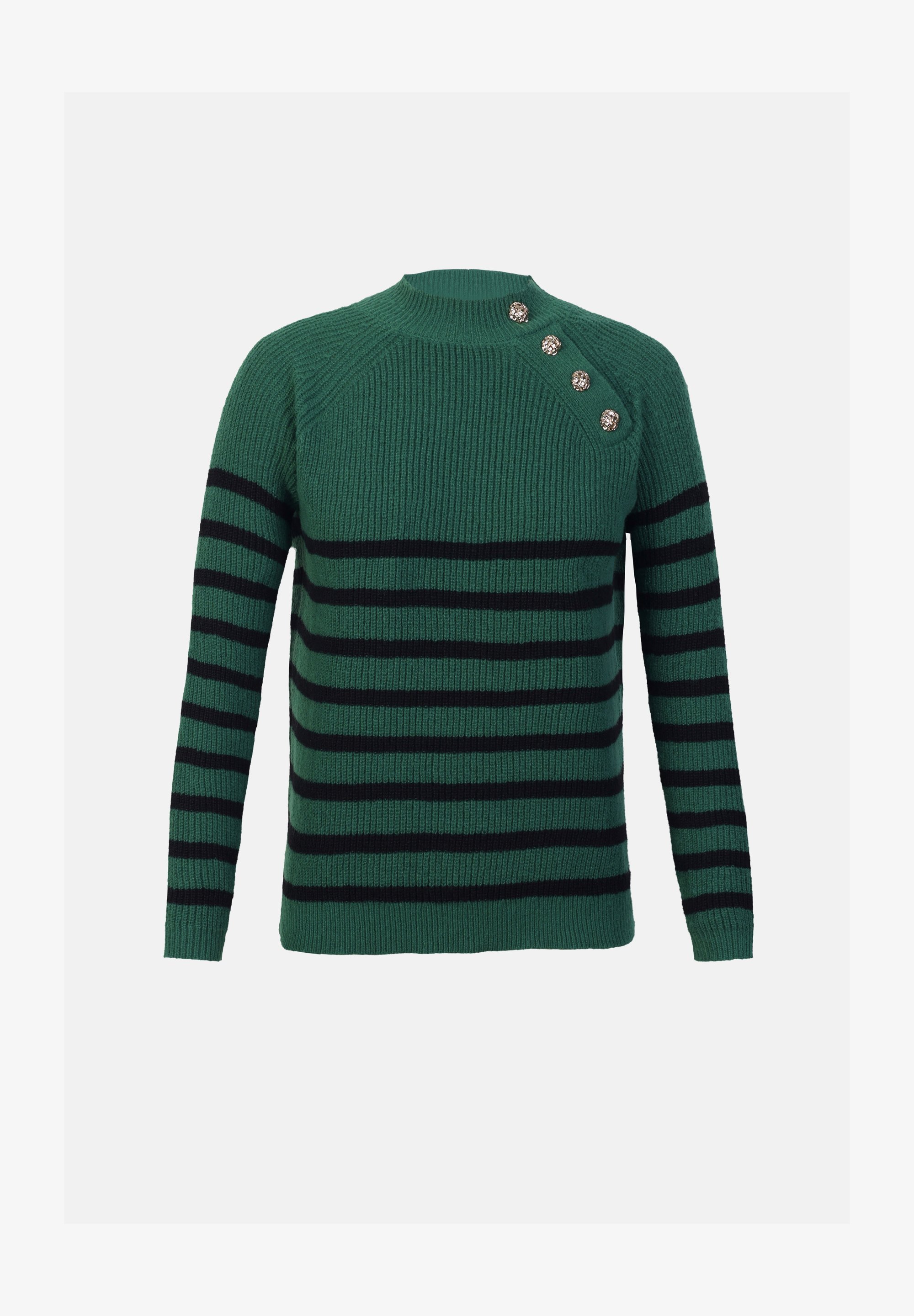 Anna Field pulóver - zöld/fekete