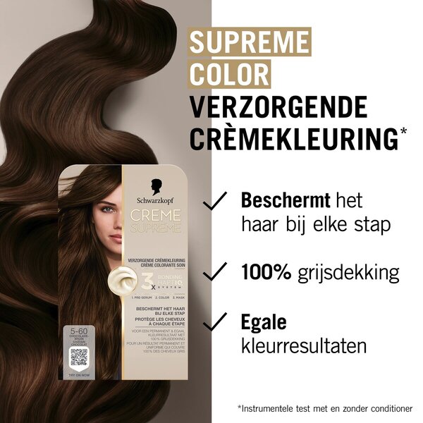 SCHWARZKOPF CREME SUPREME - CR.SUPR. 5-60 CHOCBR<br>182g