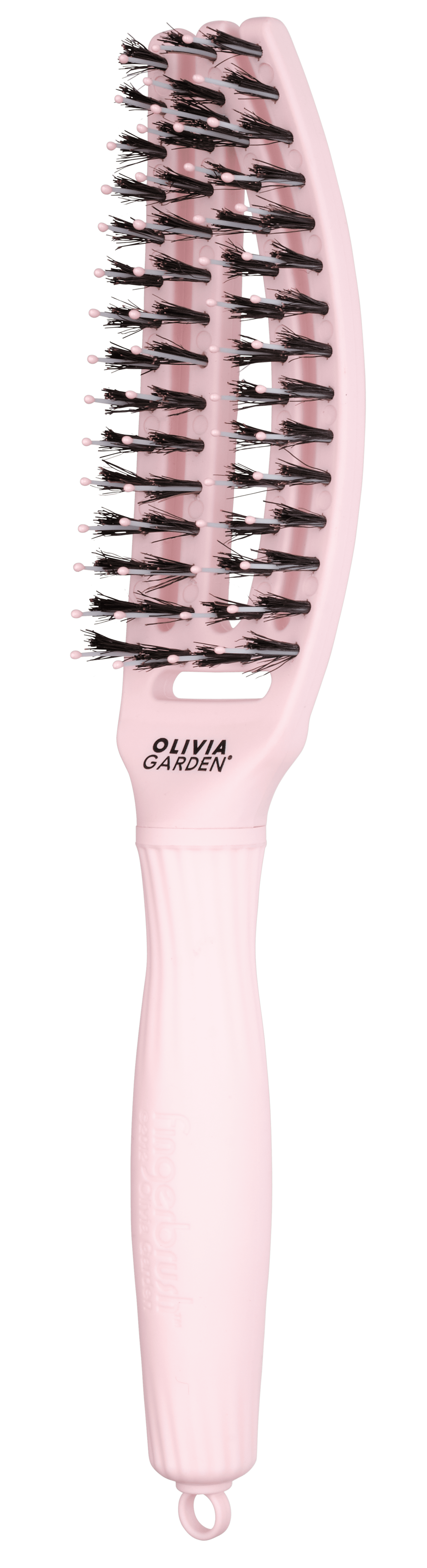 Olivia Garden pirkstu birste Combo pasteļrozā