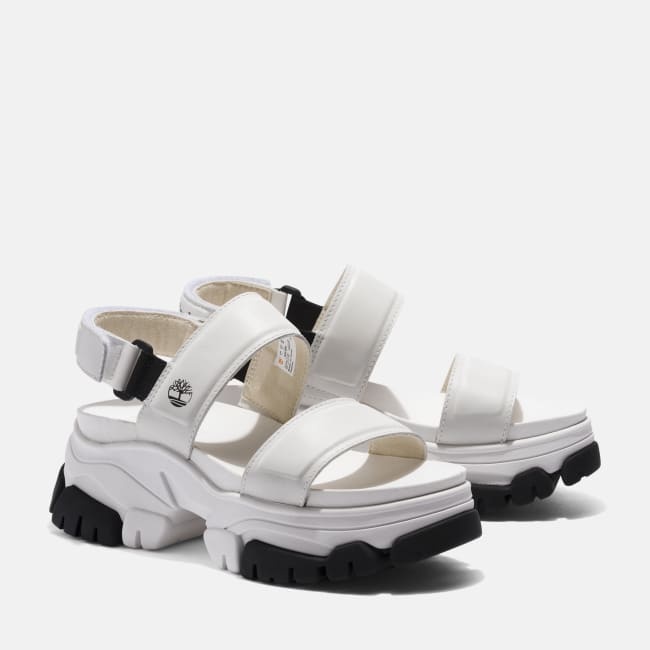 Sandalo a Doppia Fascia Adley Way da Donna in                bianco