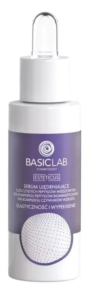 BasicLab Esteticus Serum ujędrniające z peptydem miedziowym 0,5% i kompleksem peptydów miedziowych 25%