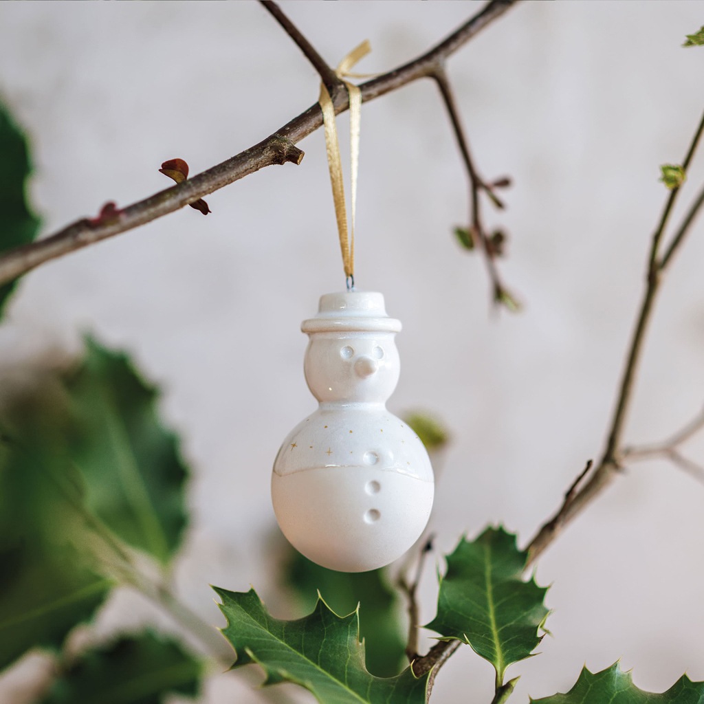 Objet décoratif Villeroy & Boch Bonhomme de neige à l'éclat hivernal – 1 pièce