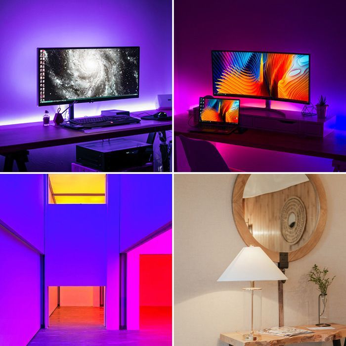 Lâmpada LED Inteligente E27 com Wi-Fi - RGB Multicolorida - Compatível com Alexa/Google Home - Classe Energética F