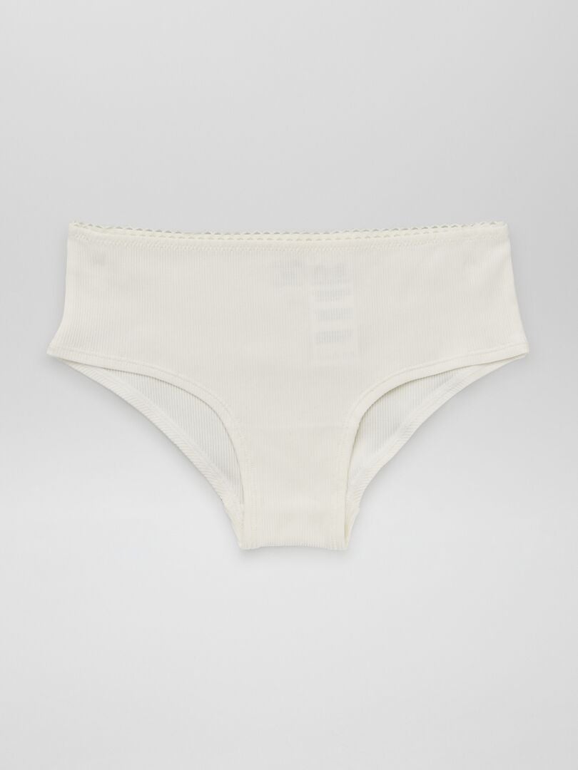 Set van 2 gebreide culottes - WIT
