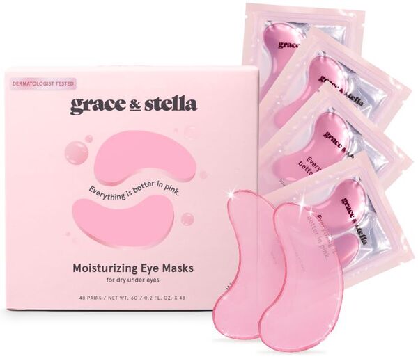 Grace & Stella - Szem alatti maszk - Vegán - Rózsaszín - 48 pár