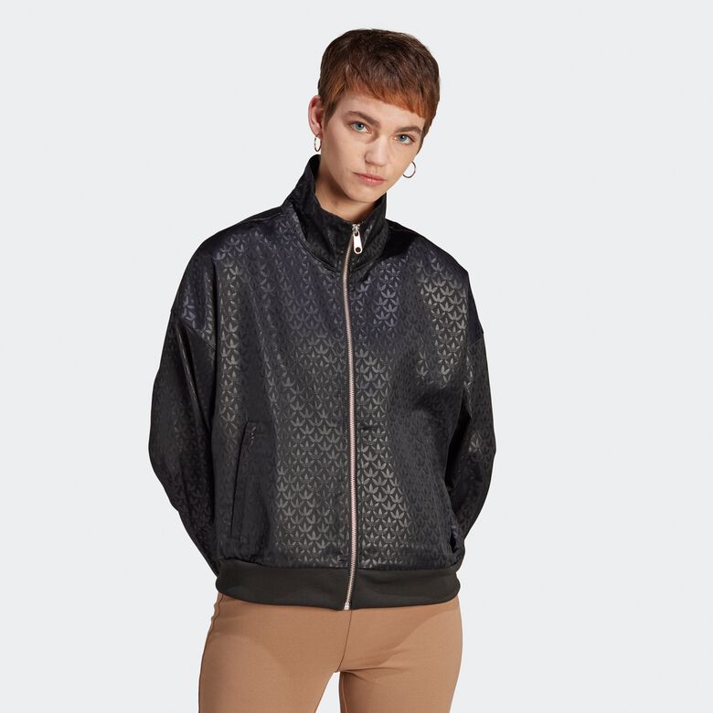Chaqueta de satén con monograma