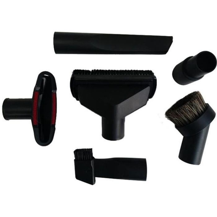 Kit de limpieza universal para aspiradoras: cepillo, boquilla y herramienta para ranuras para mangueras de 32 mm y 35 mm (6 piezas)