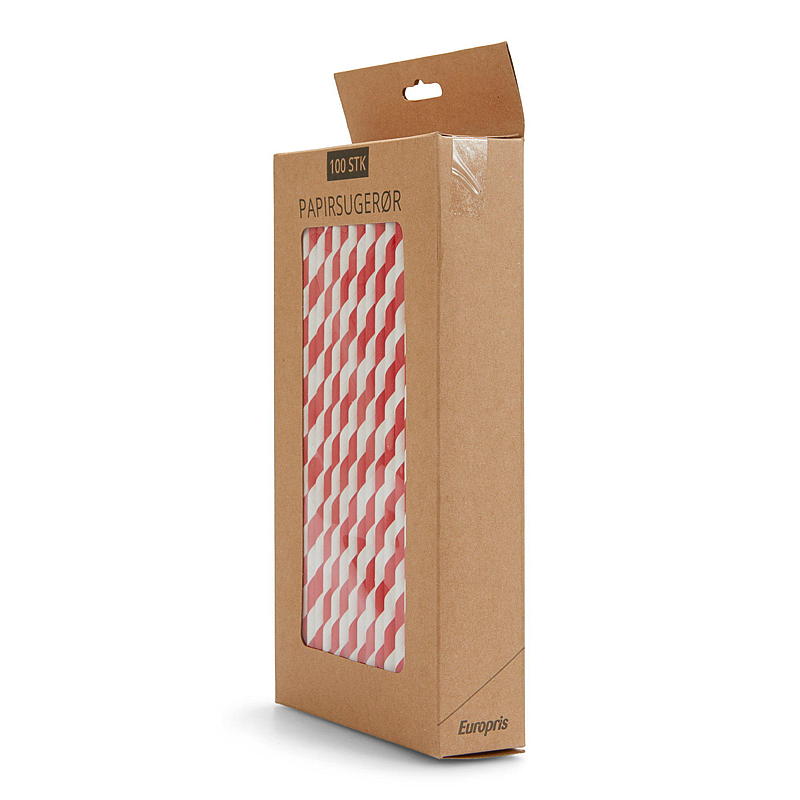 Naturpapierstrohhalme, 100er-Packung