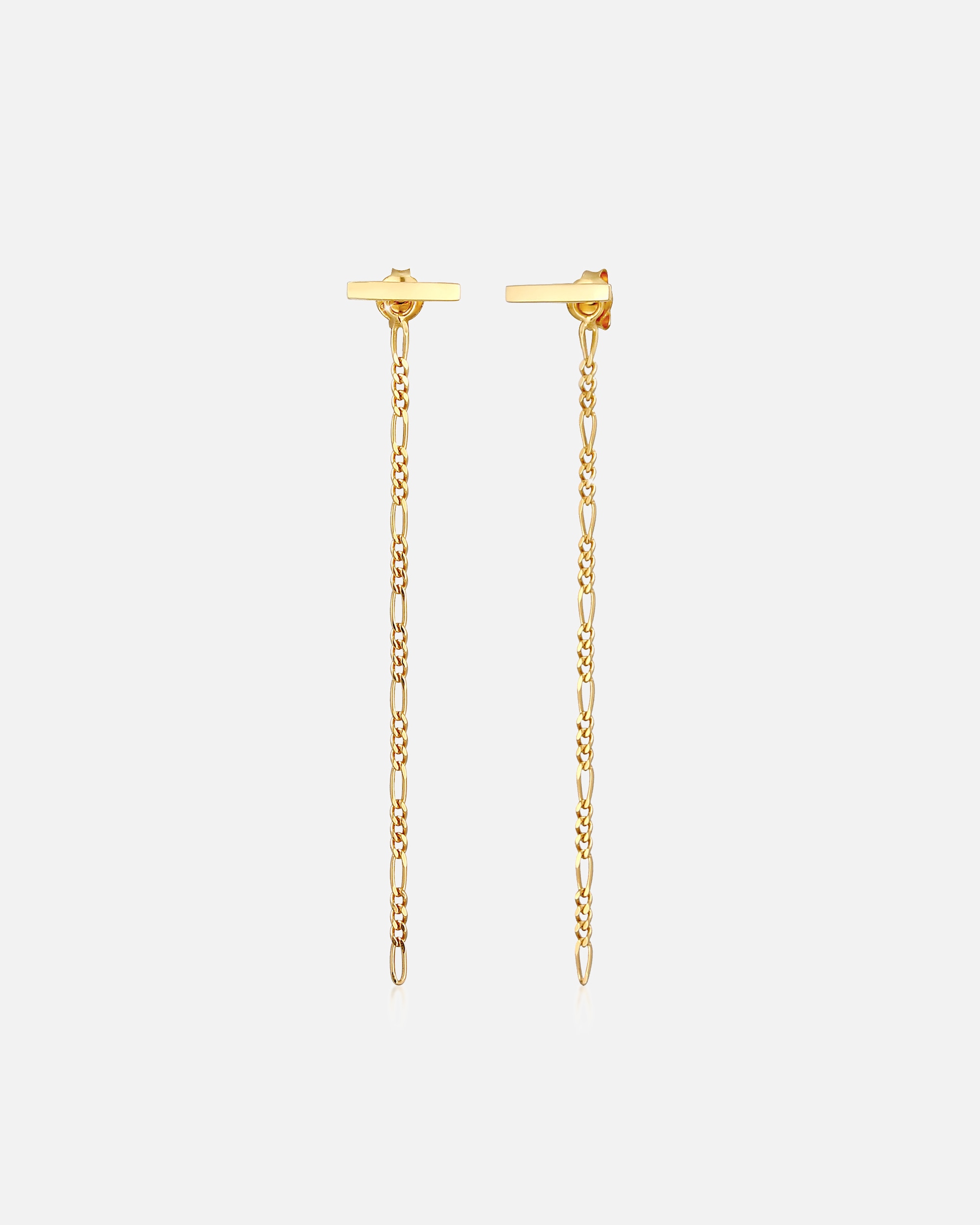 Elli Chaîne Figaro Géo Basic Blogger Boucles d'Oreilles Femme - (925/1000) Argent