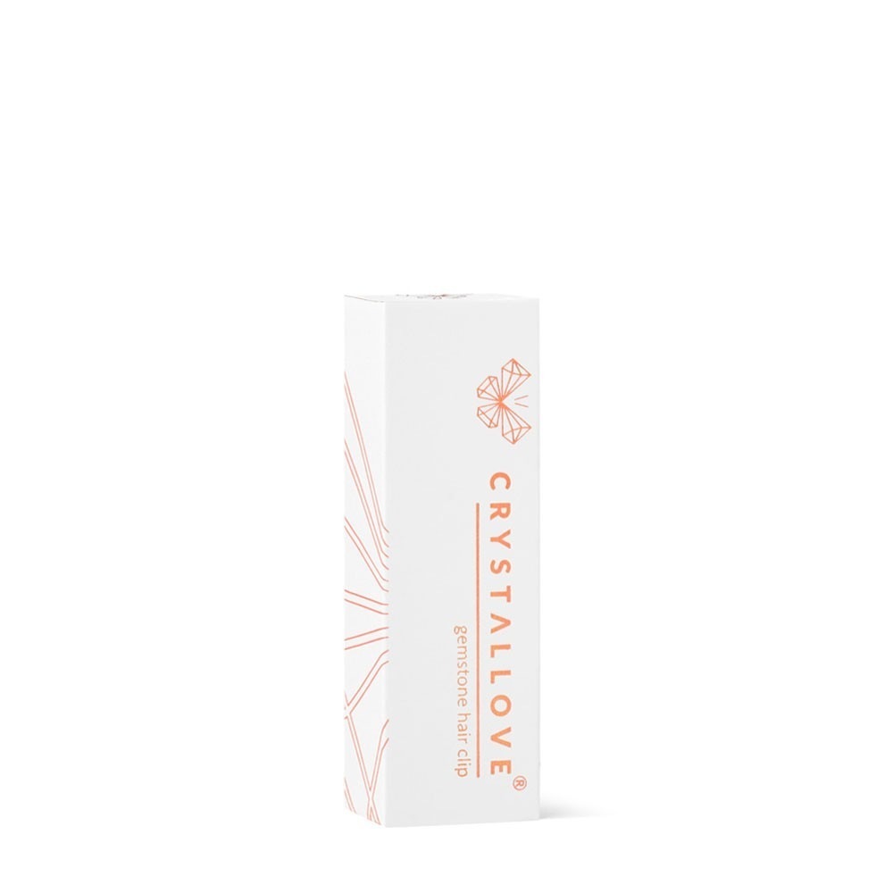 Шнала за косу од ружичастог кварца Crystallove - 1 комад