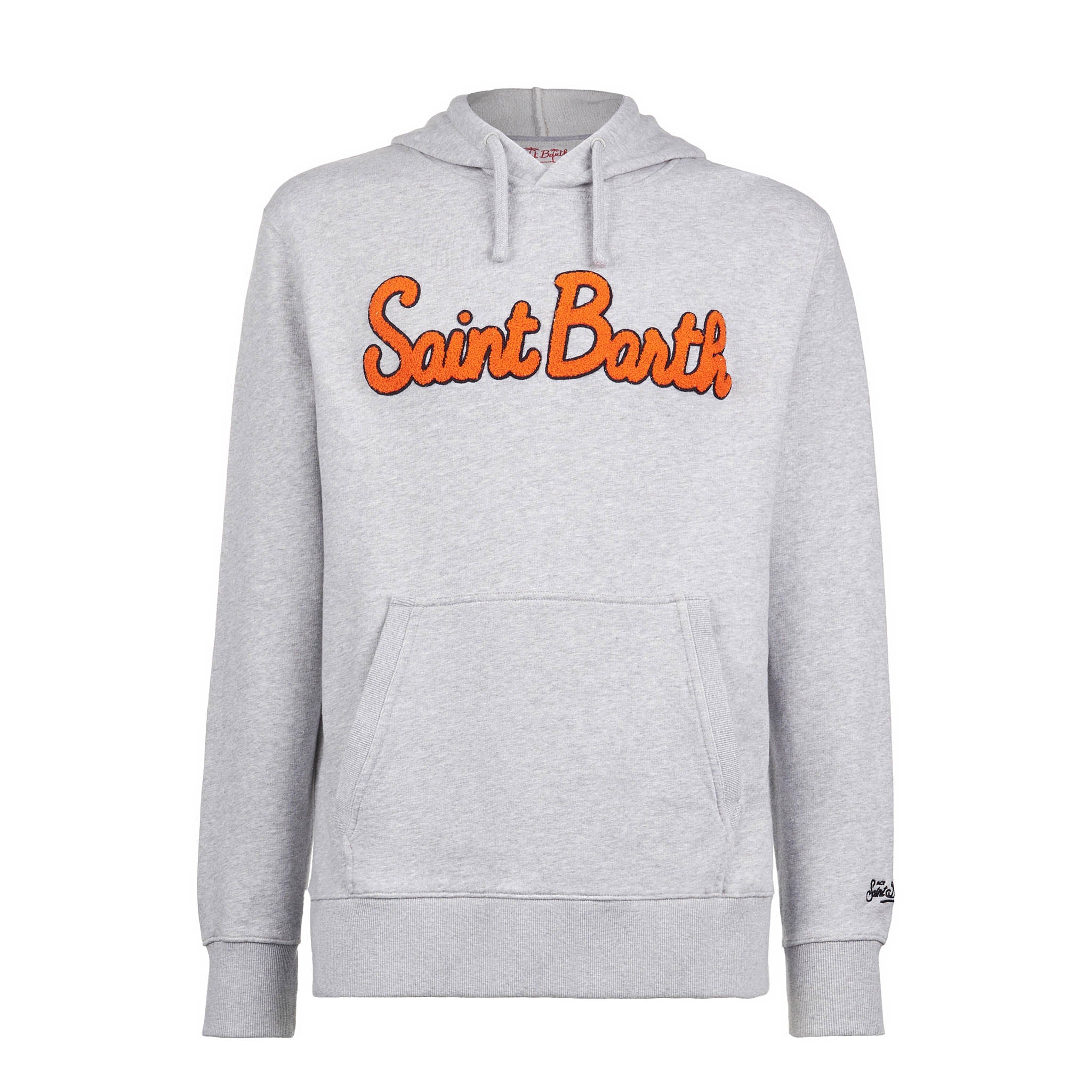 Katoenen hoodie voor heren met patch