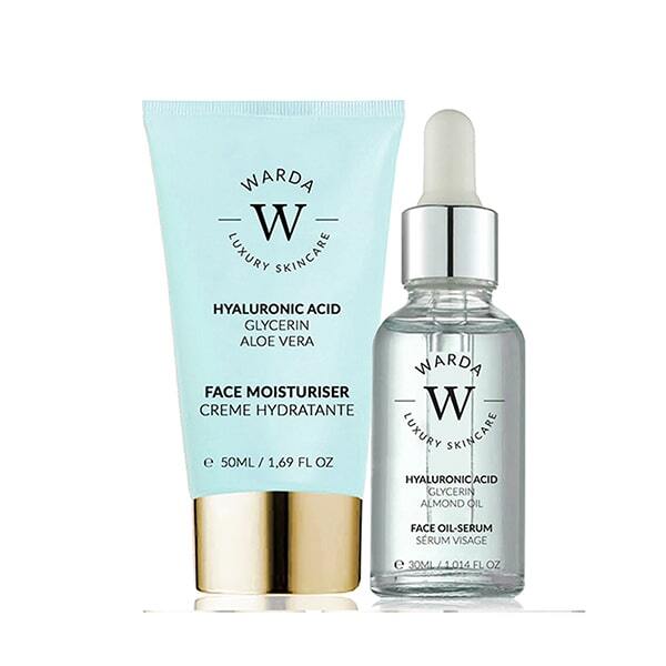 WARDA Crema idratante all'acido ialuronico + siero oleoso