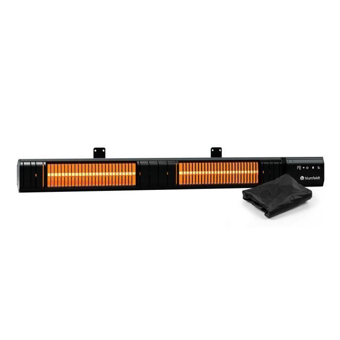 Radiateur Chauffage extérieur - BLUMFELDT - Gold Bar Slim - 3000 W - WiFi - IP65 - Tactile