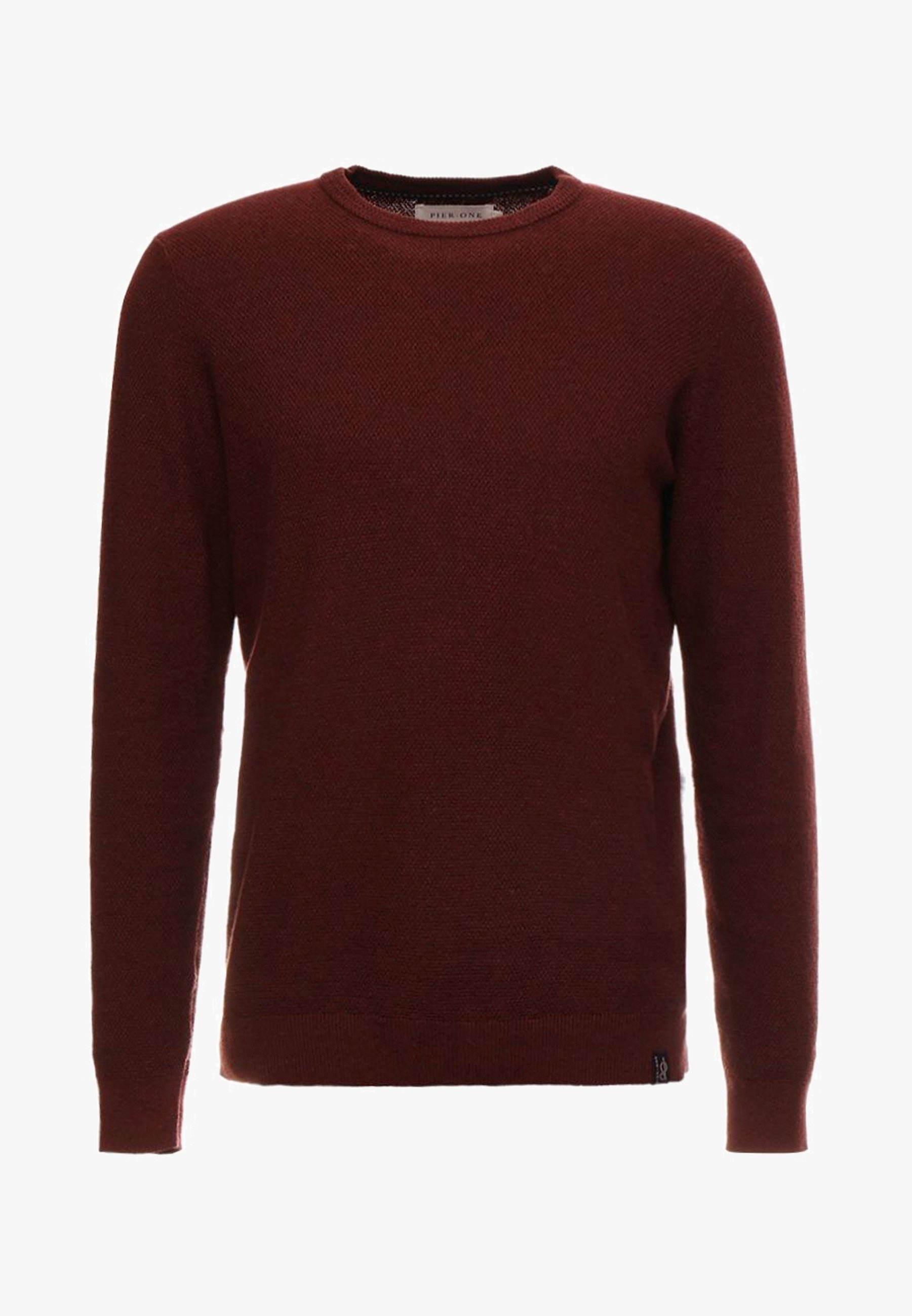 Pier One Jumper - gemêleerd bordeauxrood