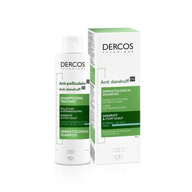 Dercos Anti-flass sjampo for fett hår med selen