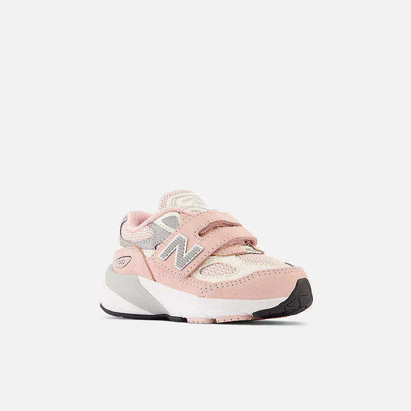 Baby 990v6 Velcro et boucle - Rose brumeux avec blanc