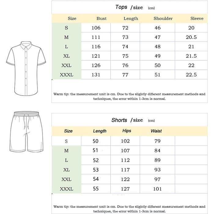 Chándal blanco para hombre - BXXLANC XXL - Verano, manga corta, fitness - Conjunto de pantalón y camisa