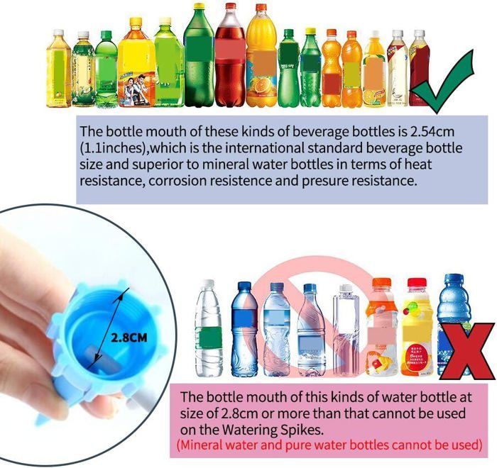 Botella de riego por goteo, aspersor automático para plantas, riego por goteo (30 unidades)