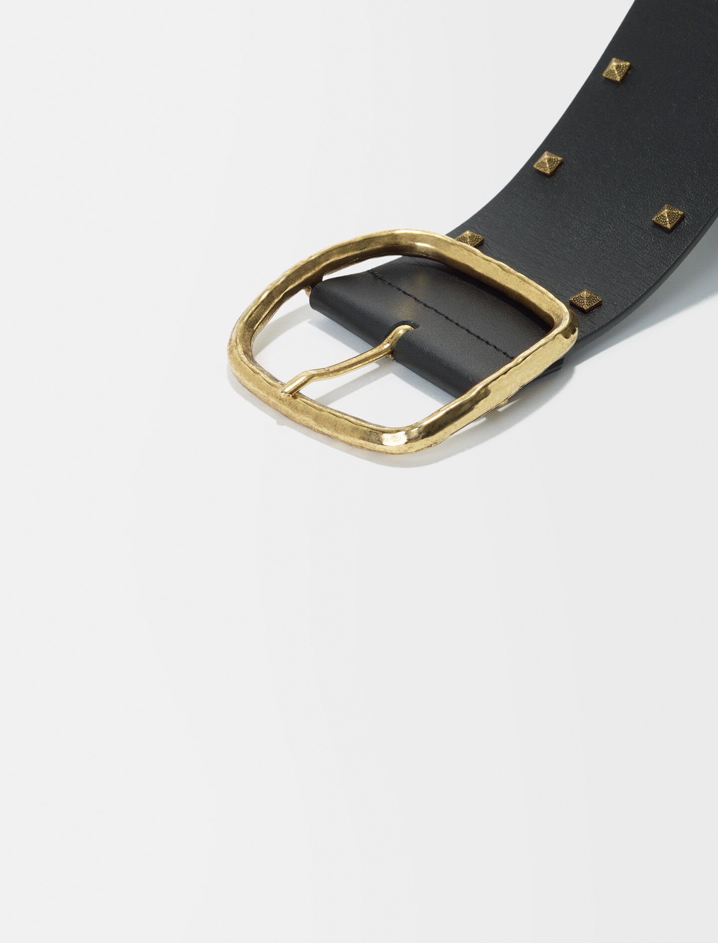 Riem met studs - Zwart