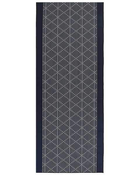 Chodnik dywan granatowy 80x200 cm geometryczny