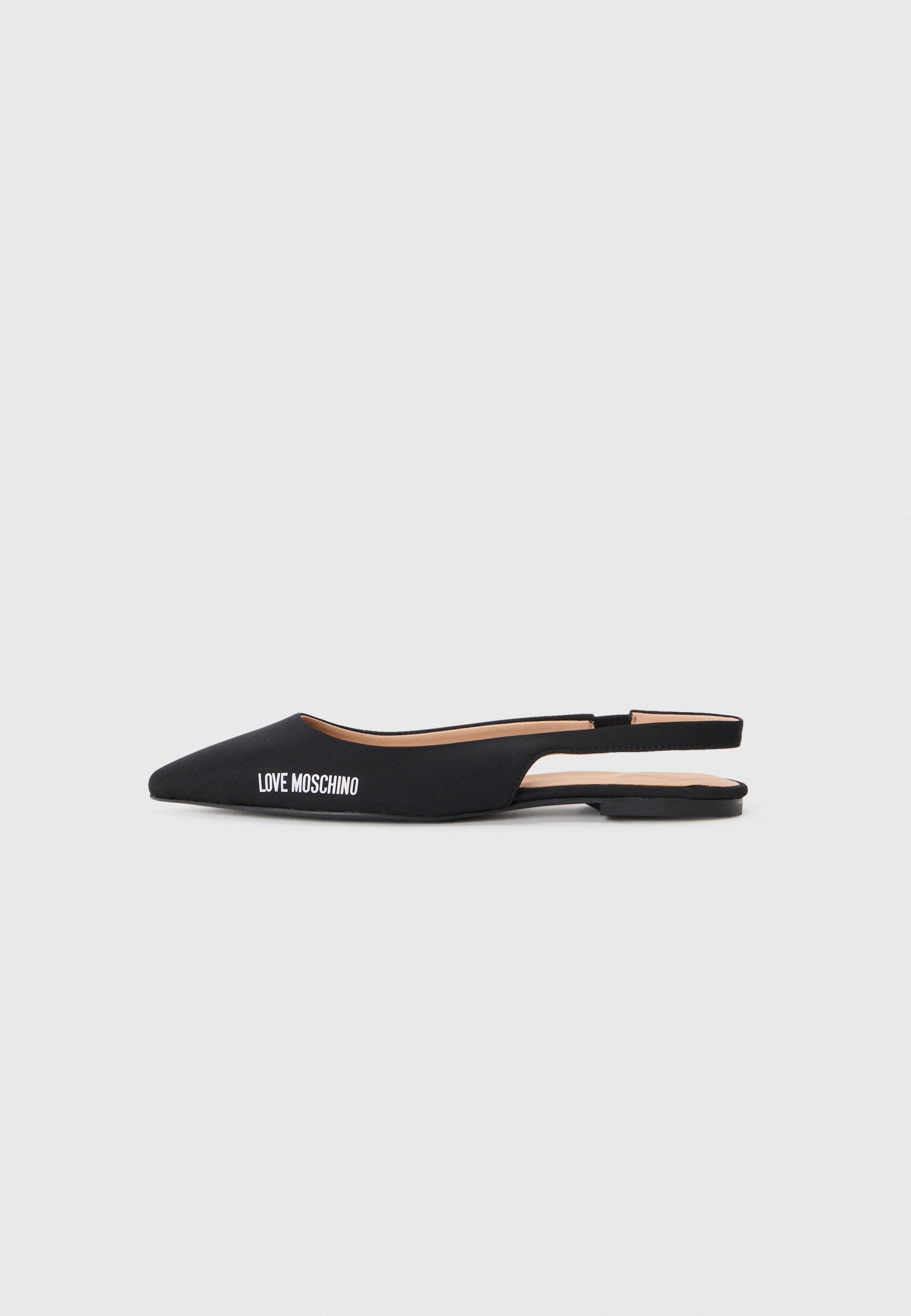 Love Moschino Slingback ballerina's - zwart