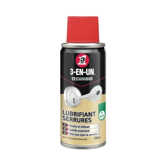 3-in-1-Technik-Schmiermittel für Schlösser, Aerosol – 100 ml