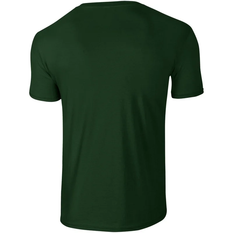  Basis blød kortærmet T-shirt 100% bomuld med tyk bomuld Gildan