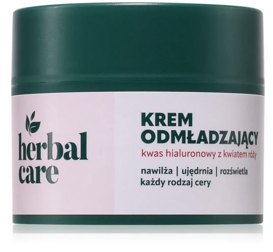 Krema za obraz proti staranju Herbal Care s hialuronsko kislino in cvetovi vrtnice Vlažilne kreme za obraz