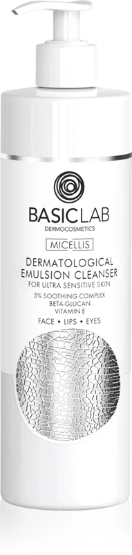 BasicLab Dermocosmetics Micellis, emulsão de limpeza suave para peles muito sensíveis.