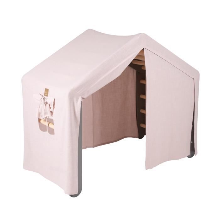 Playhouse with folding ladder - MeowBaby® - 112x61x94 cm - Pink - For children aged 3 and up
