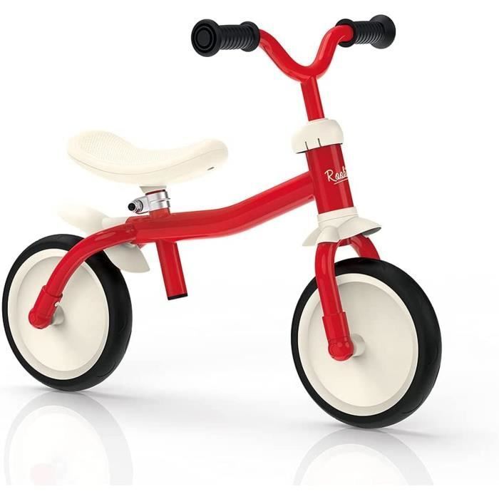 Loopfiets - Smoby - Rookie - Lichtgewicht metaal - Ergonomisch zadel - Stille wielen