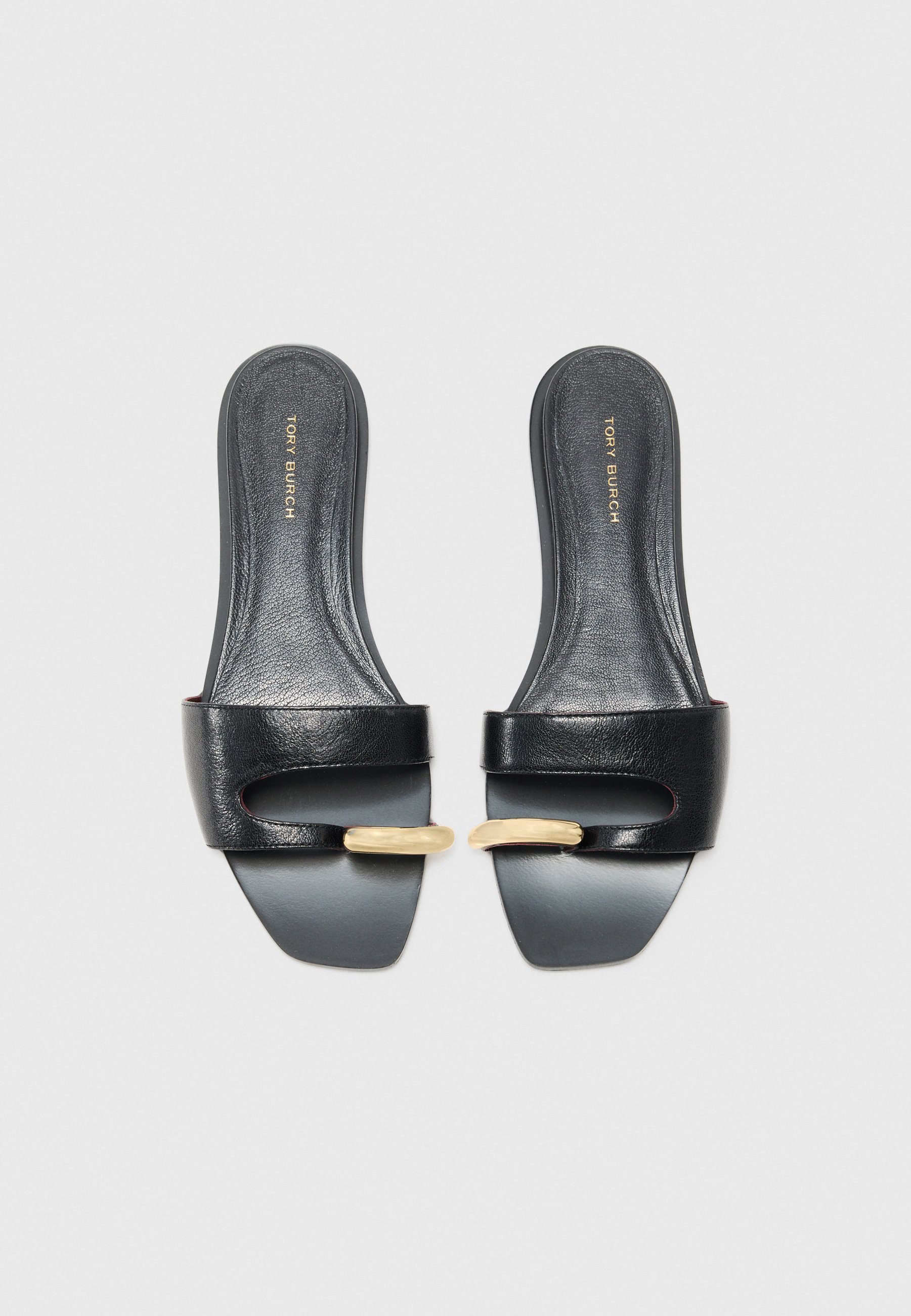 Tory Burch PIERCED - Hausschuhe - perfektes Schwarz/Silber