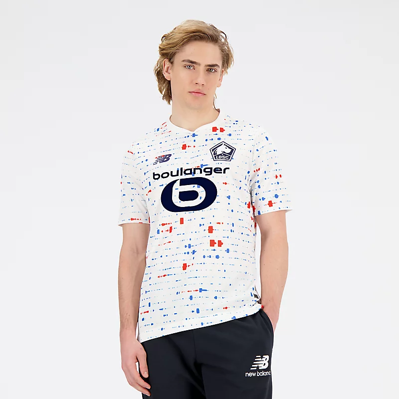 Męska koszulka wyjazdowa Lille LOSC z krótkim rękawem – WYJAZD