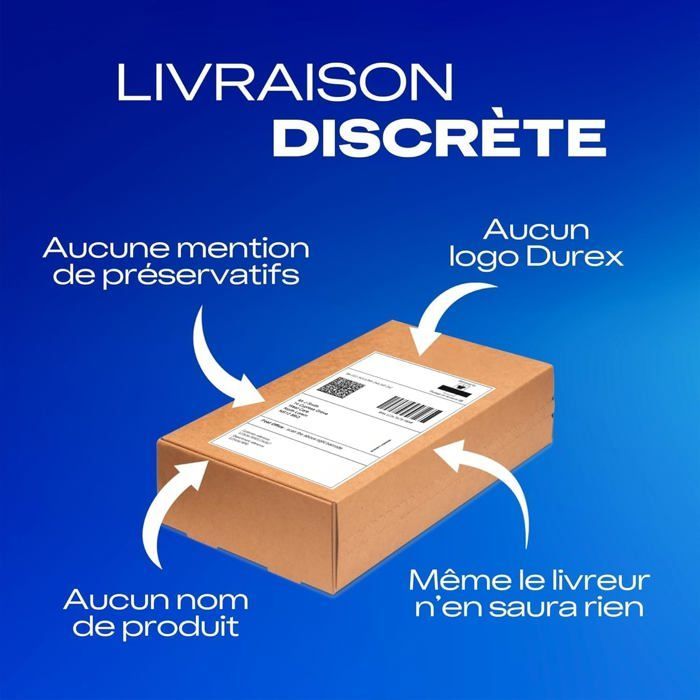 Durex - Lot de 30 Préservatifs Nude Sans Latex - Taille Standard - Convient aux personnes allergiques au latex - 3x10 pièces