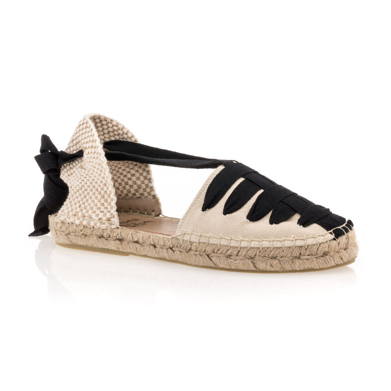 Beige espadrilles voor dames met touwzolen