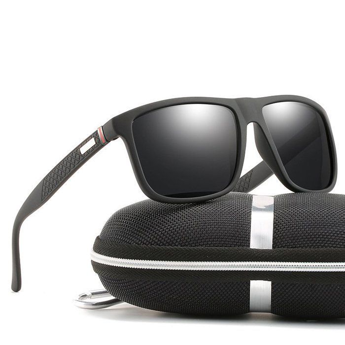 Organgonfand Lunettes De Soleil Homme  Métal Lunettes Polarisées Anti-UV400 Pour Conduite Pêche