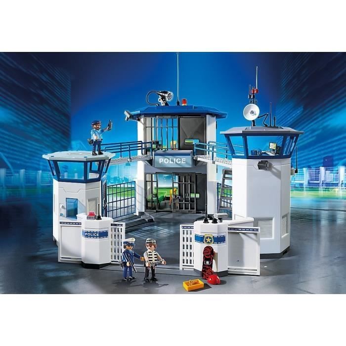 PLAYMOBIL 6919 Commissariat de Police avec prison, City Action, Les policiers, Dès 4 ans