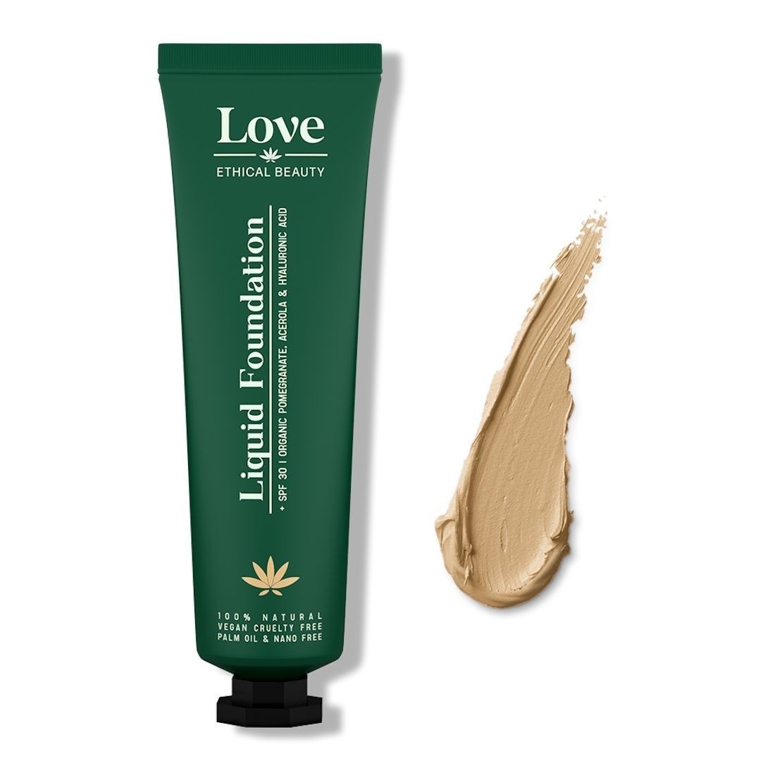 Течна подлога за лице Love Ethical Beauty SPF 30 - 30 г
